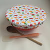One extra large reusable bowl cover to fit a mixing bowl - fruity.
