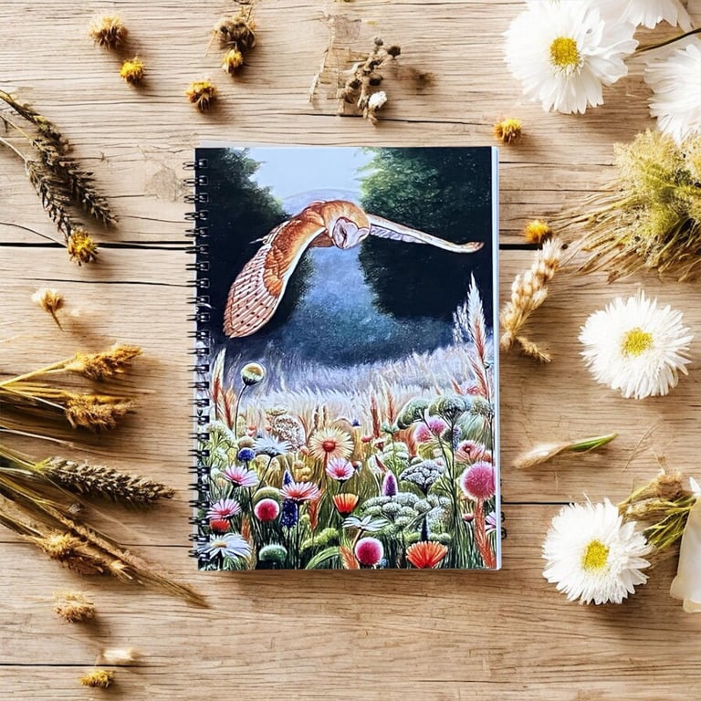 Wildflower Owl Note Book