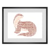 Personalised Otter Design Word Art Gifts  