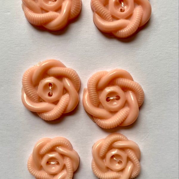 Vintage buttons, cute rose flower design