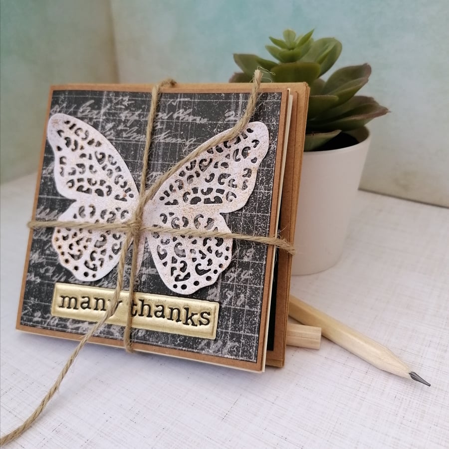 Set of 4 Butterfly Note Cards
