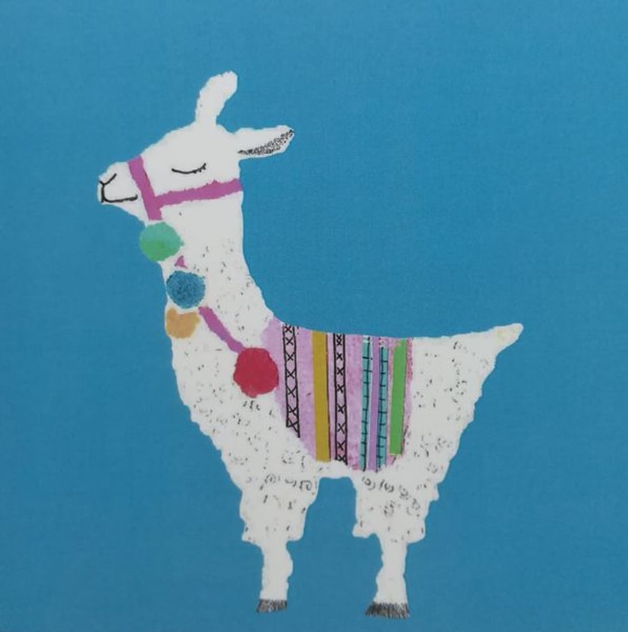 Llama Greetings Card