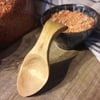 Medieval Traveller's Wooden Spoon, Kitchen Scoop carved from Birch.
