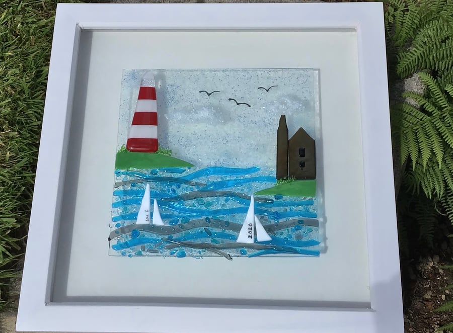 Devon and Cornwall  fused glass art