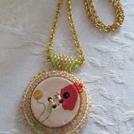 Poppy pendant