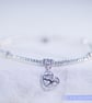 Sterling SIlver Multi Heart charm bracelet romantic love gift - Image 4