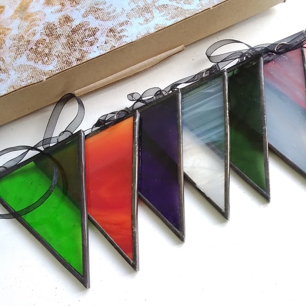 Stained Glass Bunting - Halloween
