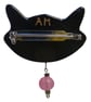 Handmade Fused Glass Cat Brooch. - Image 3