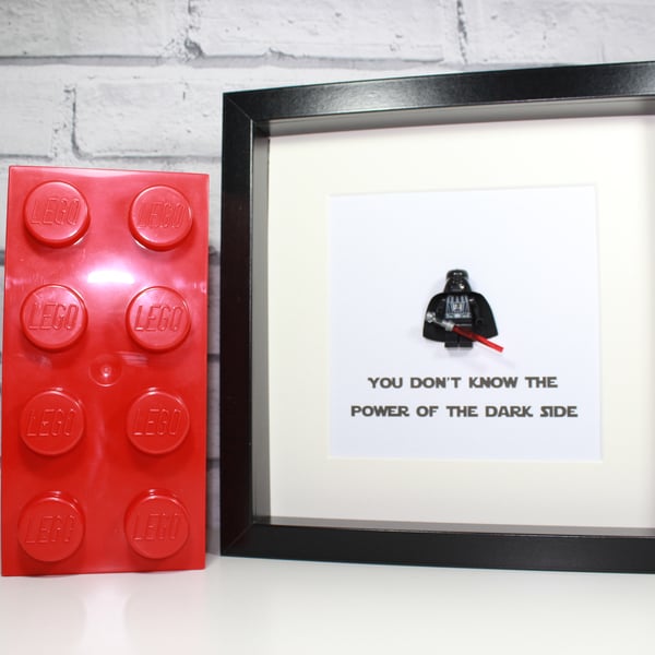 LEGO STAR WARS - DARTH VADER - FRAMED FIGURE