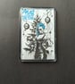 Alternative Xmas Fridge Magnet – Gothic Christmas Decor – Printed Synthetic - Image 1