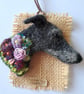 Needle Felted Lurcher Brooch - Image 4