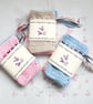 Pastel Soap Saver bags, crochet - Image 1