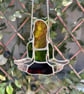 Yoga Meditation Pose - Reverse in stained glass - Image 1