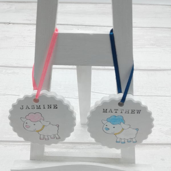 Easter decorations. Personalised Spring decoration. Ceramic.