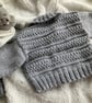 Hand knitted 'Oliver' Baby Boy's Cardigan (0-6 months) - Image 4