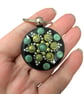 Hand Painted Dot Mandala Key Ring
