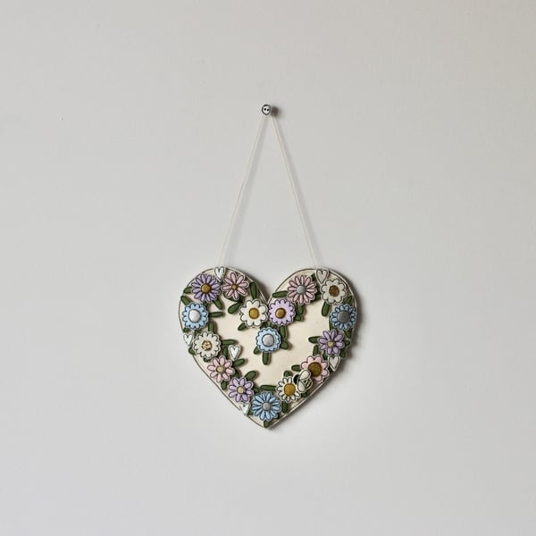 'A Floral Heart' - Hanging Decoration