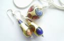 Murano Glass Pendant and Earrings Sets.