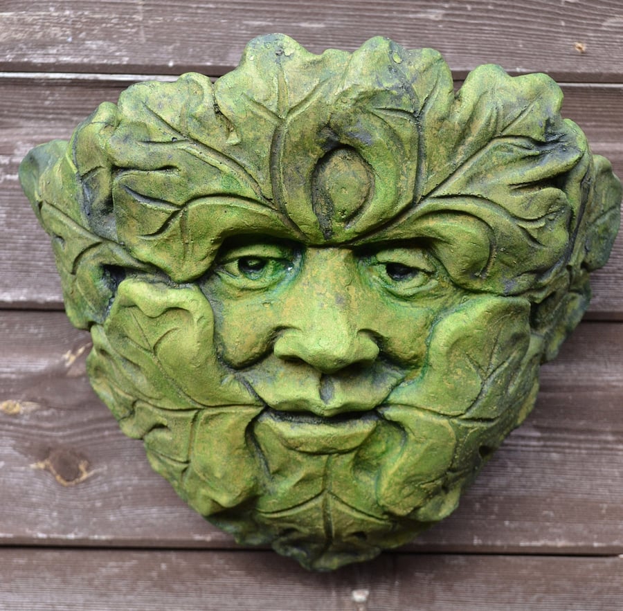 May King Green Man Wall Planter plus Free Pocket Green Man