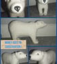 Needle felted polar bear 