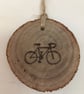 Unique Hand Crafted Double-Sided Wooden Hanging Decorations. Set of Six. - Image 3