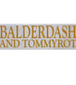 Balderdash & Tommyrot, bespoke wooden house block sign plaque - Image 7