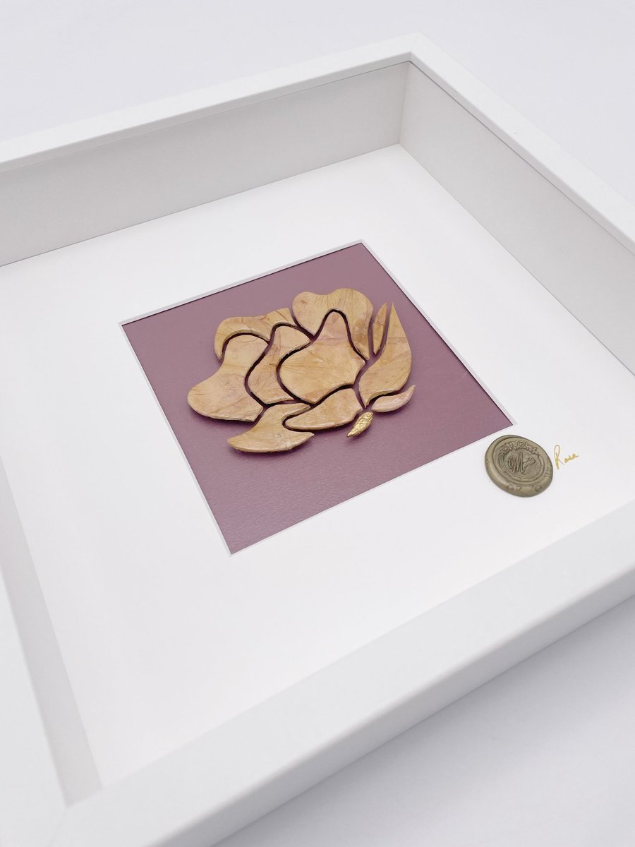La Versaillaise - Original Floral Art - Roses & Gold - Signature Collection