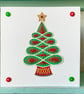 Hand Embroidered Card. Christmas Tree. Christmas Tree Card. Xmas Card. Cards. - Image 1