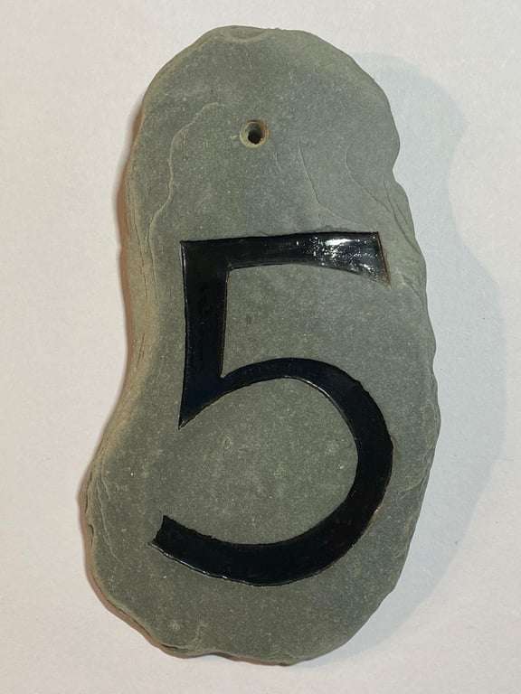 No. 5 House Number in Devonian Mudstone