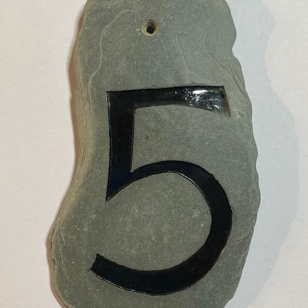 No. 5 House Number in Devonian Mudstone