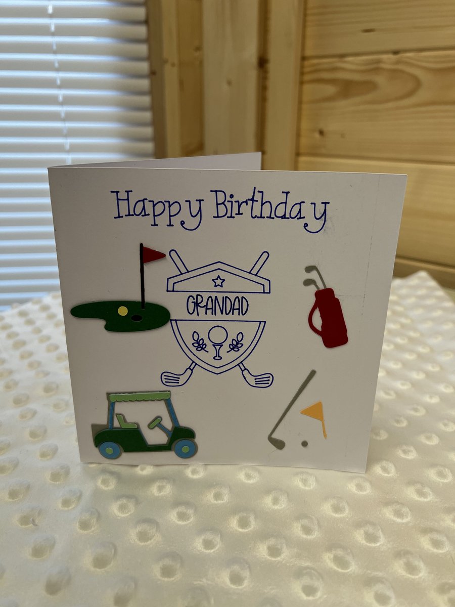 Personalised Golf Birthday, Fathers Day, Retirement Card