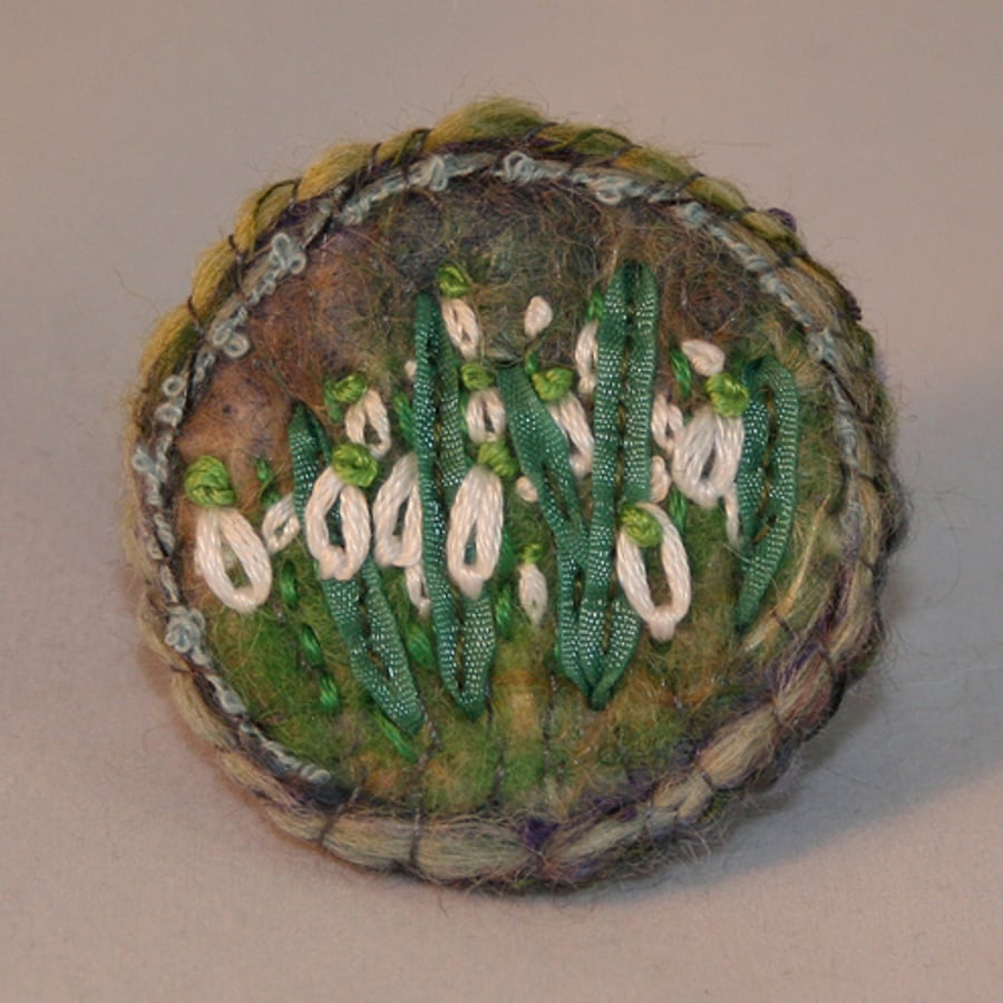 Snowdrops Brooch