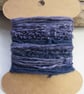 Small Logwood Dark Purple Natural Dye Textured Thread Pack - Image 5