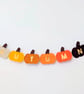 Felt Autumn Pumpkin Garland with Wool Felt Balls - Autumn Colours Gourd Bunting  - Image 6