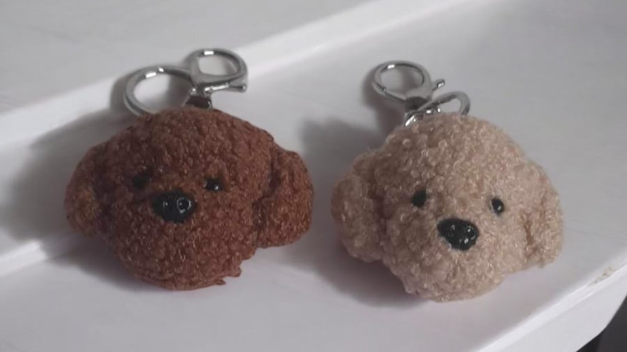 Cute Doodle Keyring 