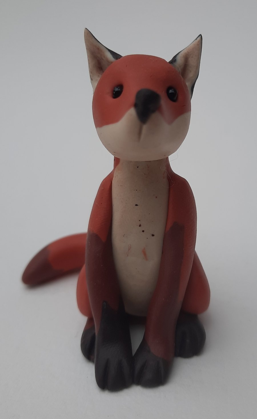 Handmade Polymer clay Fox: AKA Felicity 