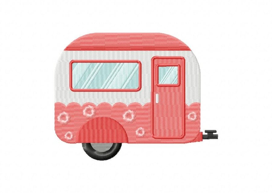 Boho Caravan Embroidered Patch - available in 4 sizes