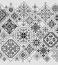 013B Cross Stitch Quaker Sampler, tiled Ackworth patchwork squares Mono - Image 1
