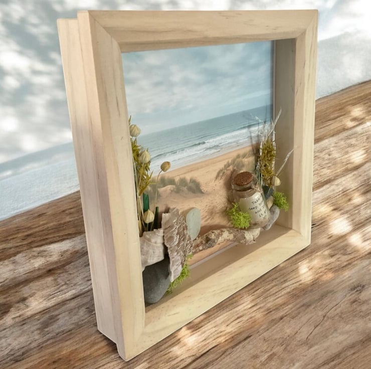 Gower Inspired Coastal Shadow Box. Seaside Wall... - Folksy