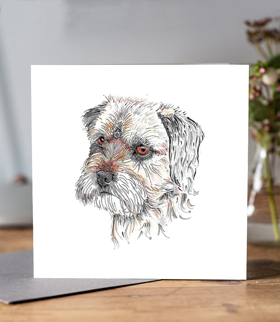 Border Terrier Greeting card 