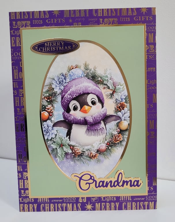 COMMISSION PIECE - RESERVED FOR RIC - Grandma Christmas Card