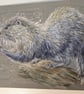 Otter, an A4 or A3 print of an original drawing - Image 5