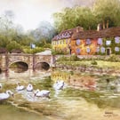 Bibury. The Cotswolds . Signed Special Edition Print 