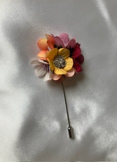1940s Inspired Floral Pin Brooch