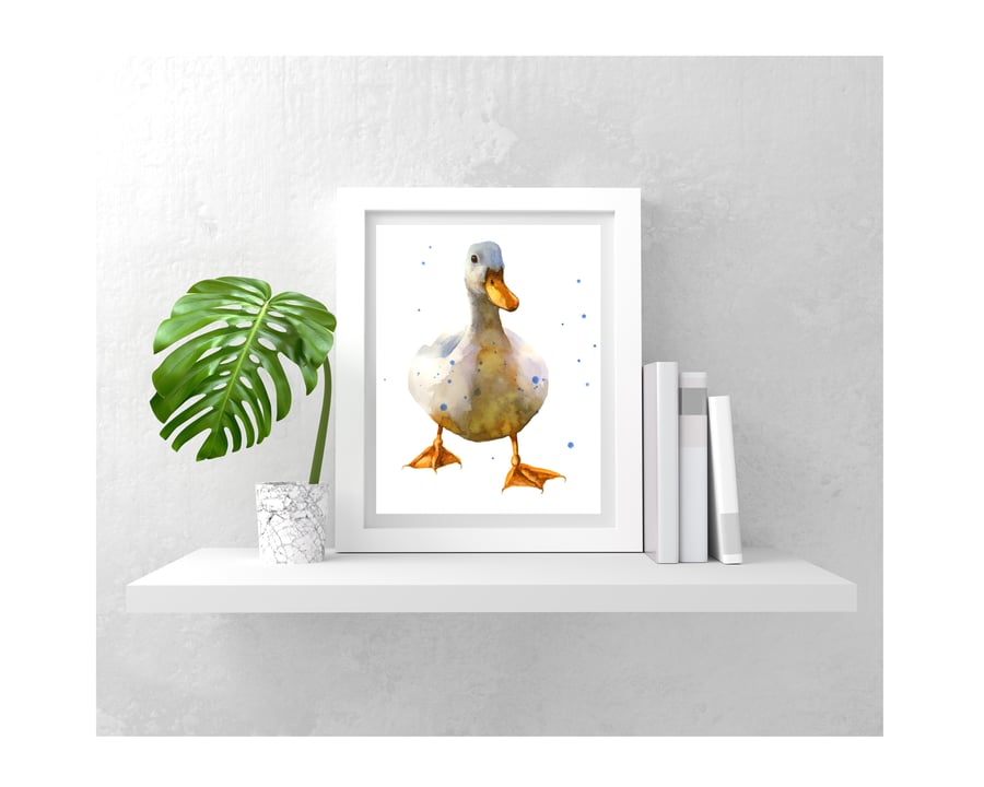 WATERCOLOUR Duck print