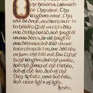 Handwritten illuminated prayer 