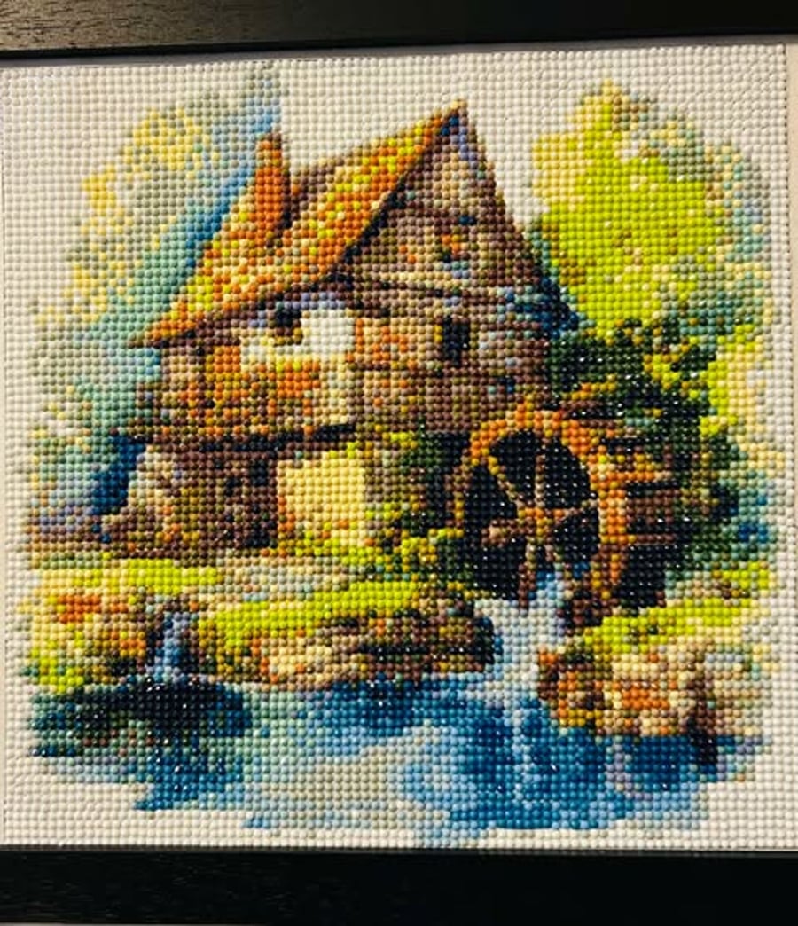 Mill by the River 1 Diamond Art Paiting