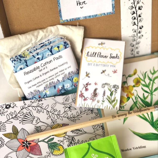 Eco letterbox gift, wildflower care package 