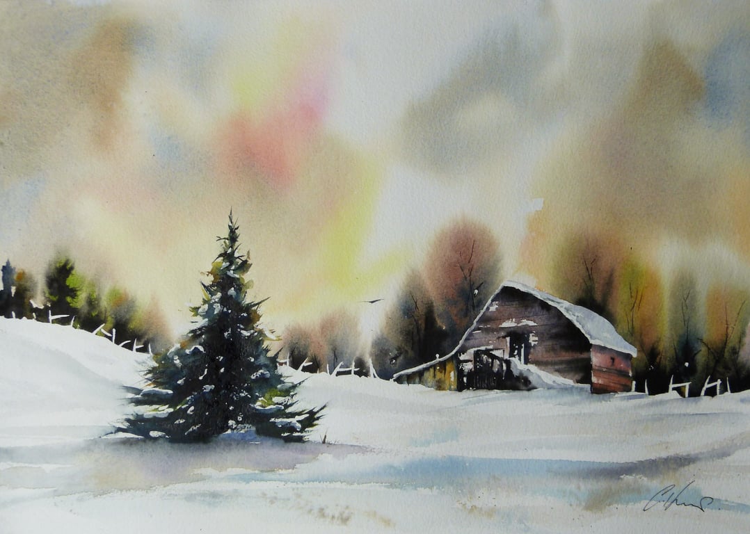 The colour the season brings, Original Watercolour Painting.