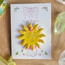 Luna Sunshine Polymer Clay earrings